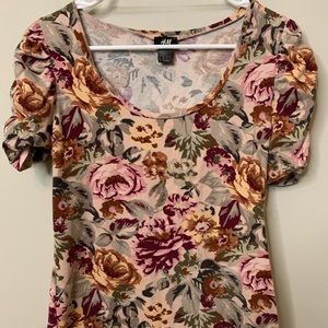 Floral dress shirt.